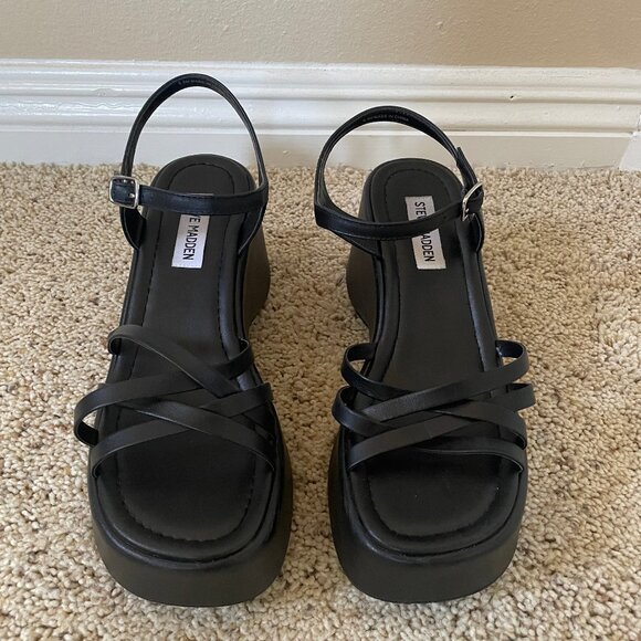 Platform Strappy Sandals - Picture 1 of 6